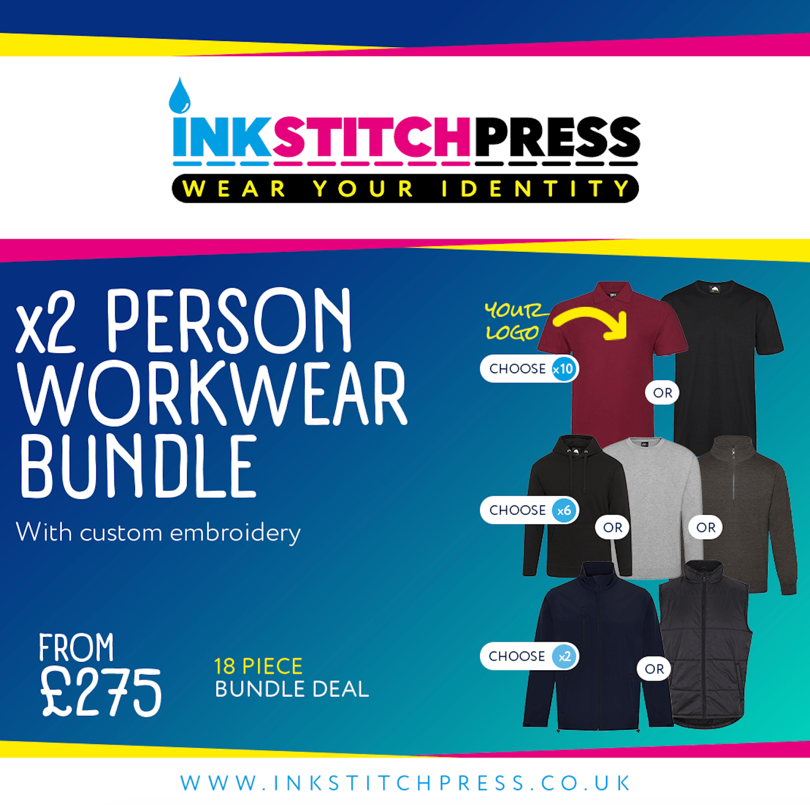 2 Person Workwear Bundle - Ink Stitch Press