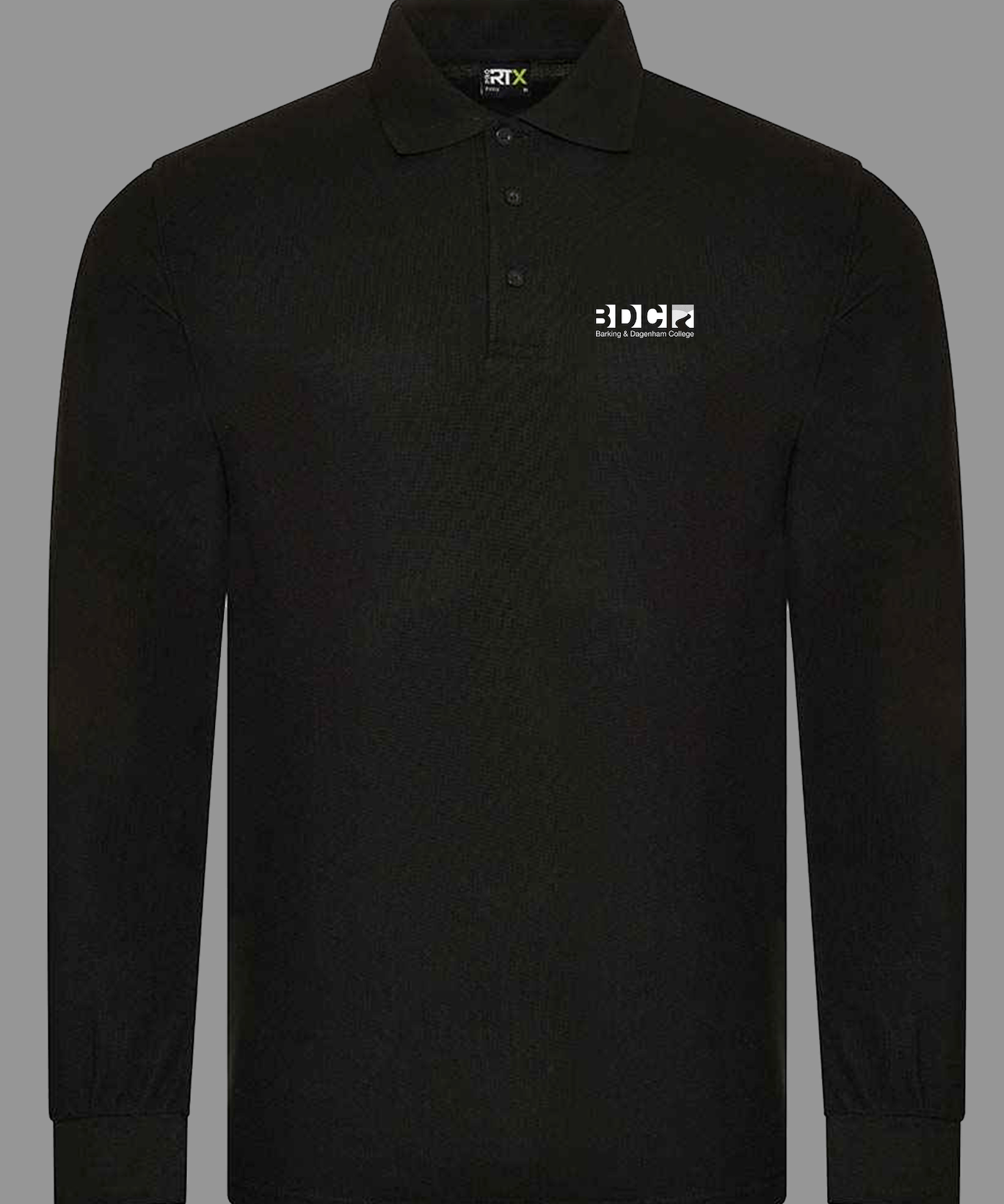 Barking & Dagenham College Production Arts - Long Sleeved Polo Shirt - Ink Stitch Press