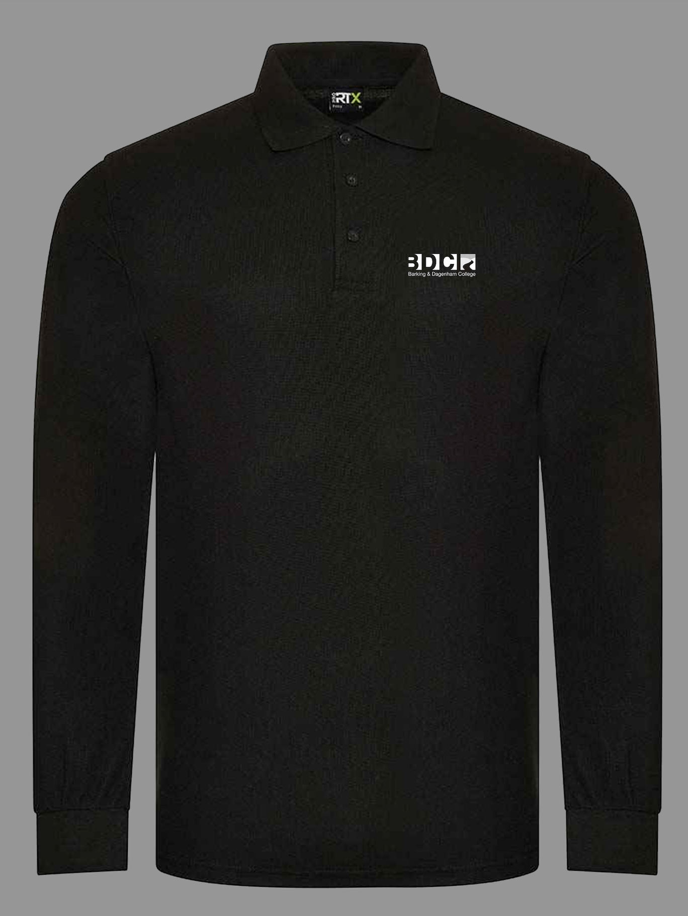 Barking & Dagenham College Production Arts - Long Sleeved Polo Shirt - Ink Stitch Press