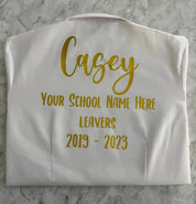 Personalised School Leavers Shirt - Ink Stitch Press