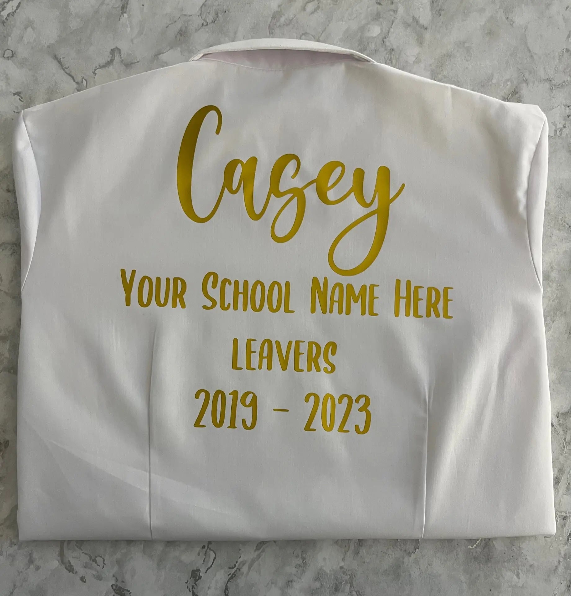 Personalised School Leavers Shirt - Ink Stitch Press