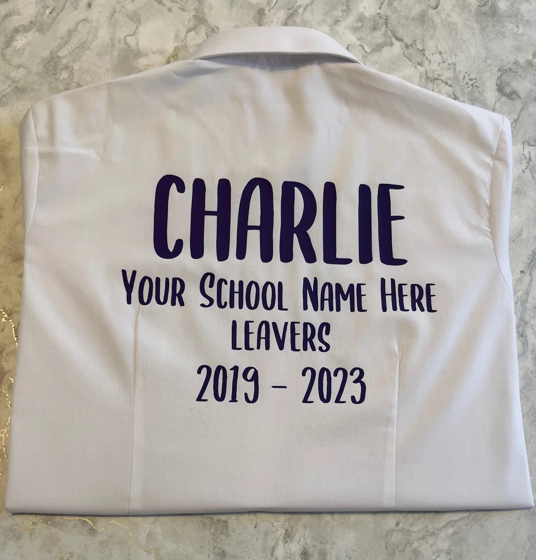 Personalised School Leavers Shirt - Ink Stitch Press