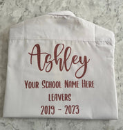 Personalised School Leavers Shirt - Ink Stitch Press