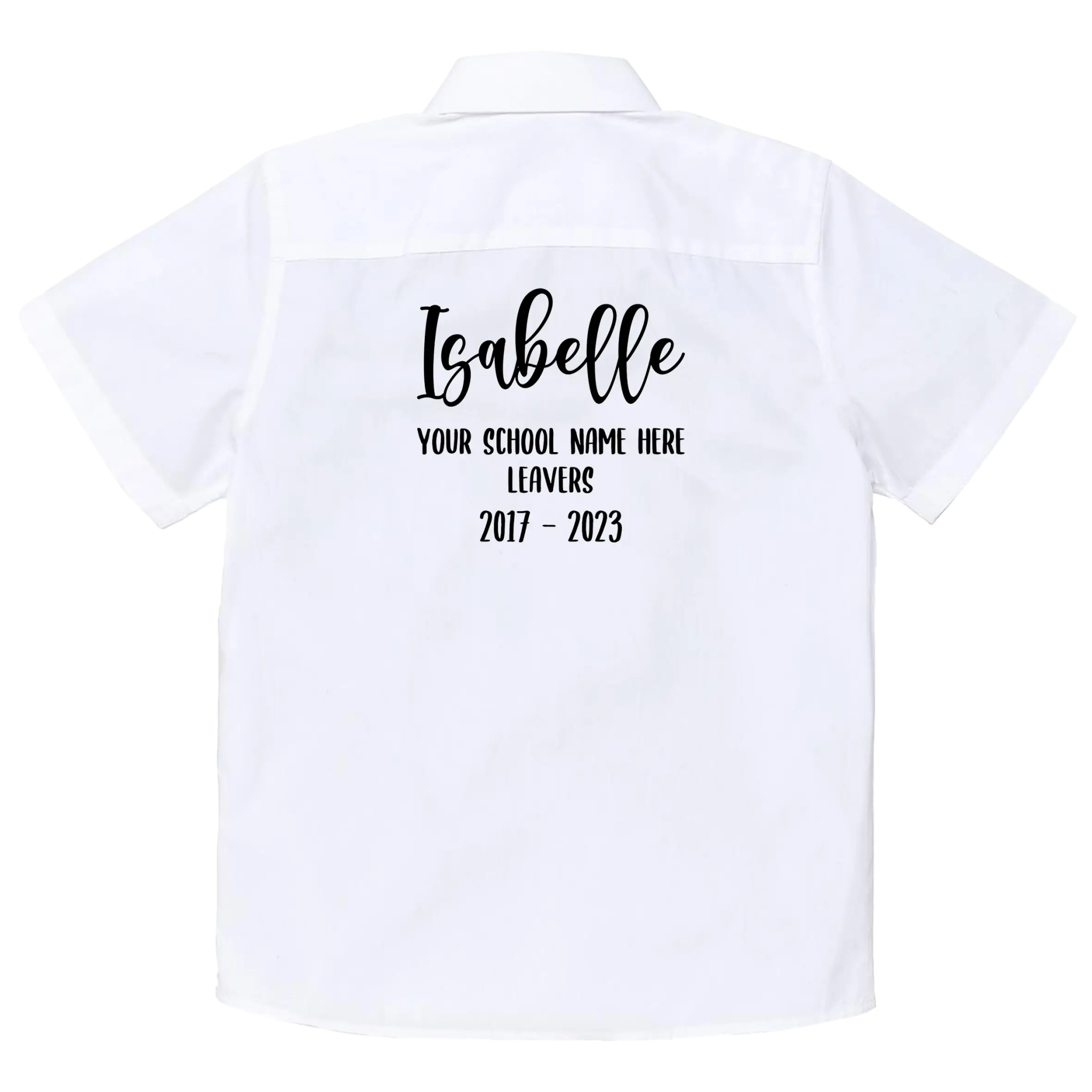 Personalised School Leavers Shirt - Ink Stitch Press