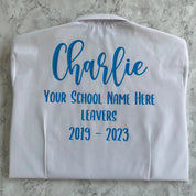 Personalised School Leavers Shirt - Ink Stitch Press