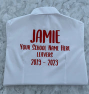 Personalised School Leavers Shirt - Ink Stitch Press