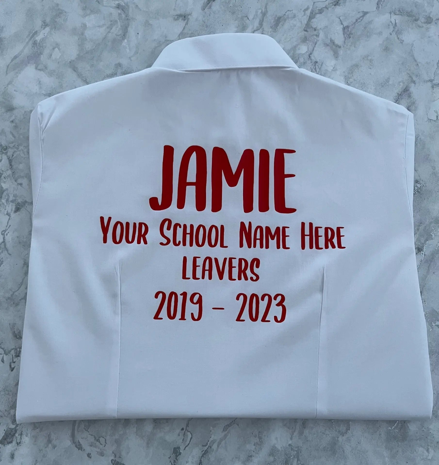 Personalised School Leavers Shirt - Ink Stitch Press