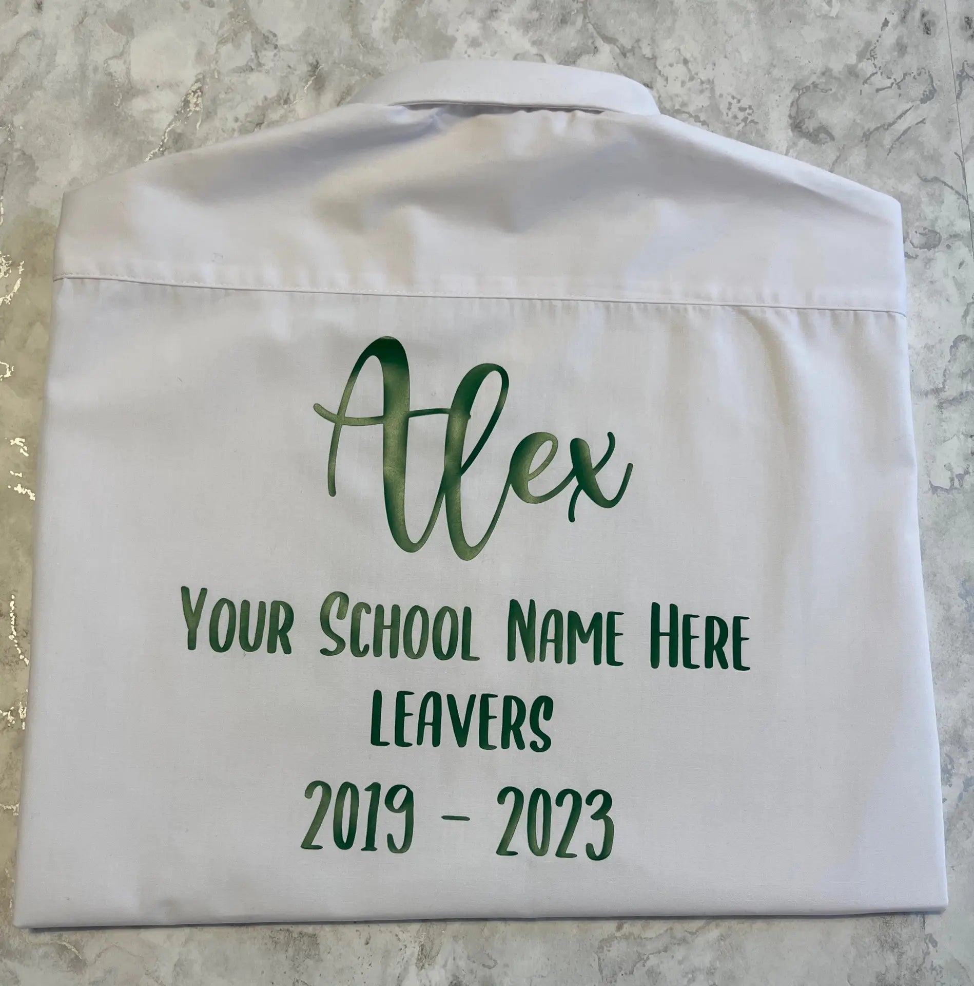 Personalised School Leavers Shirt - Ink Stitch Press