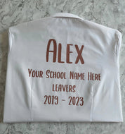 Personalised School Leavers Shirt - Ink Stitch Press