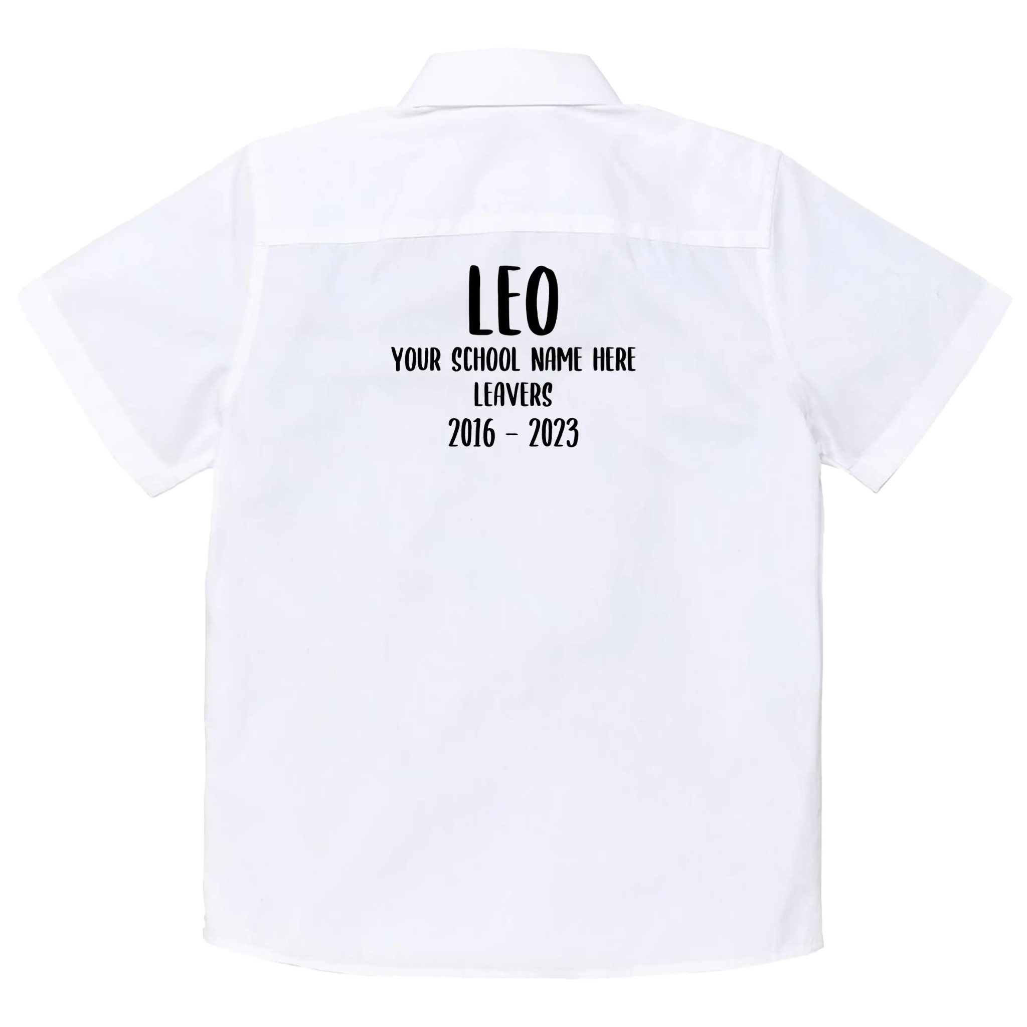 Personalised School Leavers Shirt - Ink Stitch Press