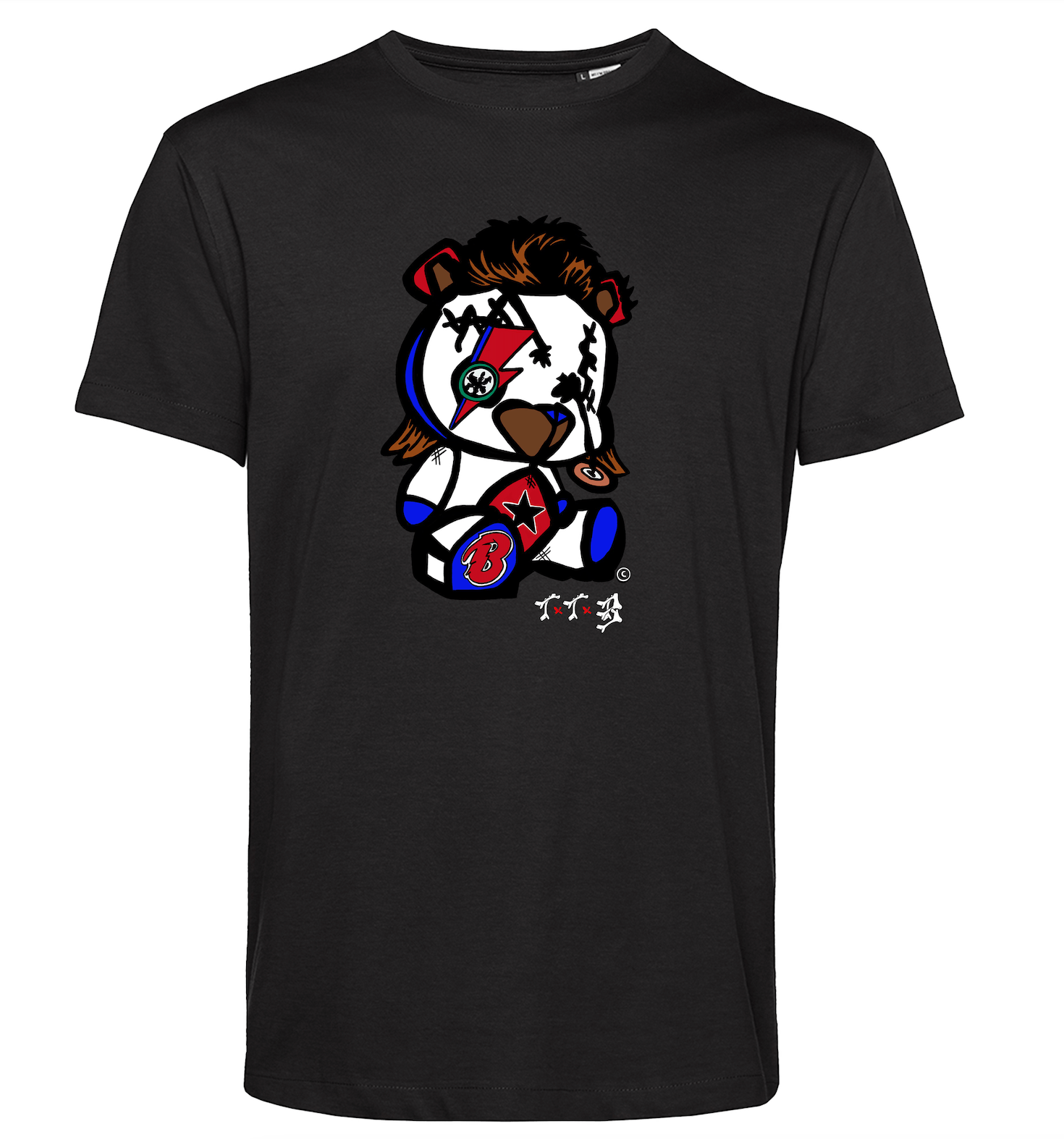 TTB - Bowie Bear - Adult Basics T-Shirt - Ink Stitch Press