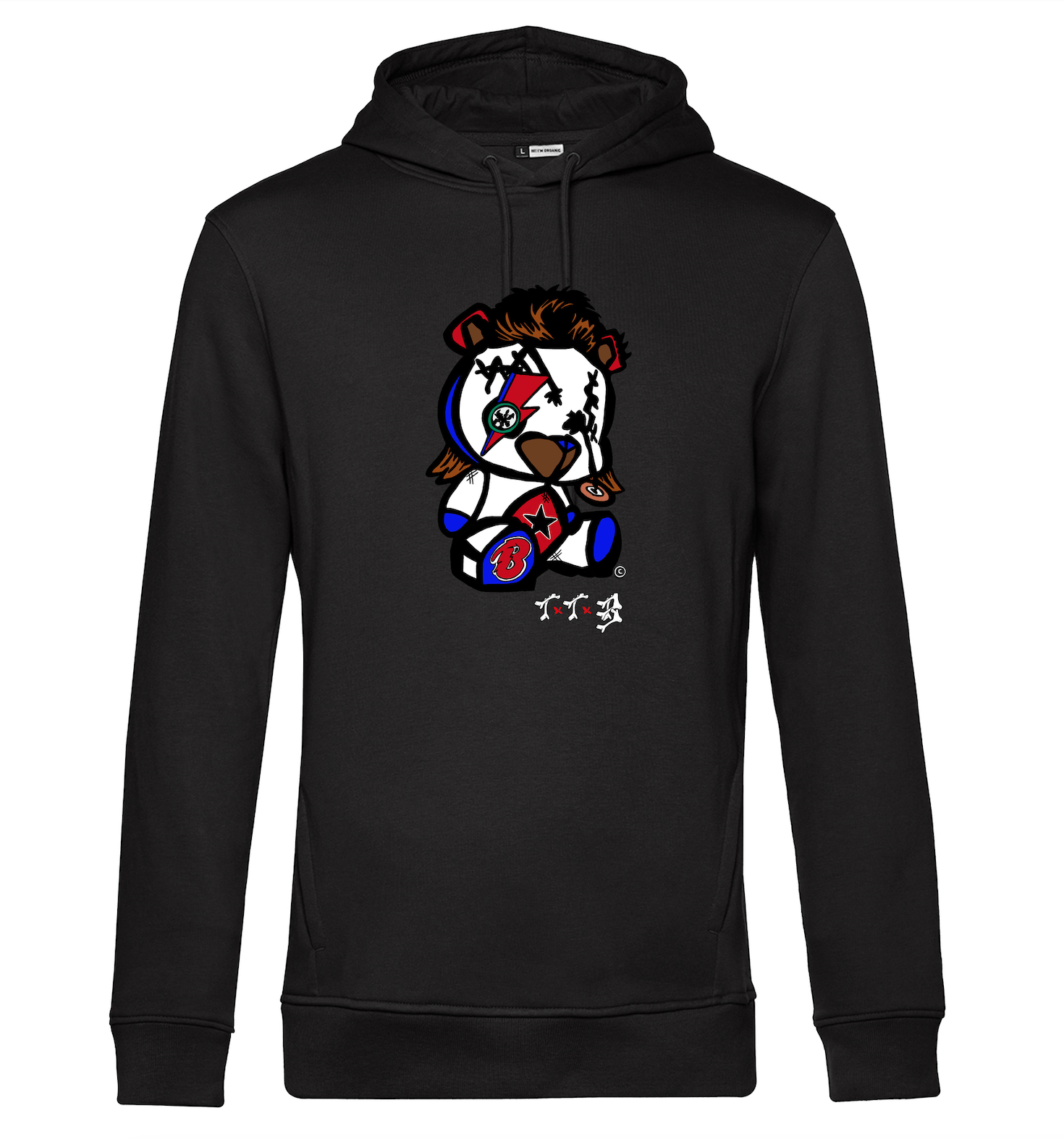 TTB - Bowie Bear - Basics Hoodie - Ink Stitch Press