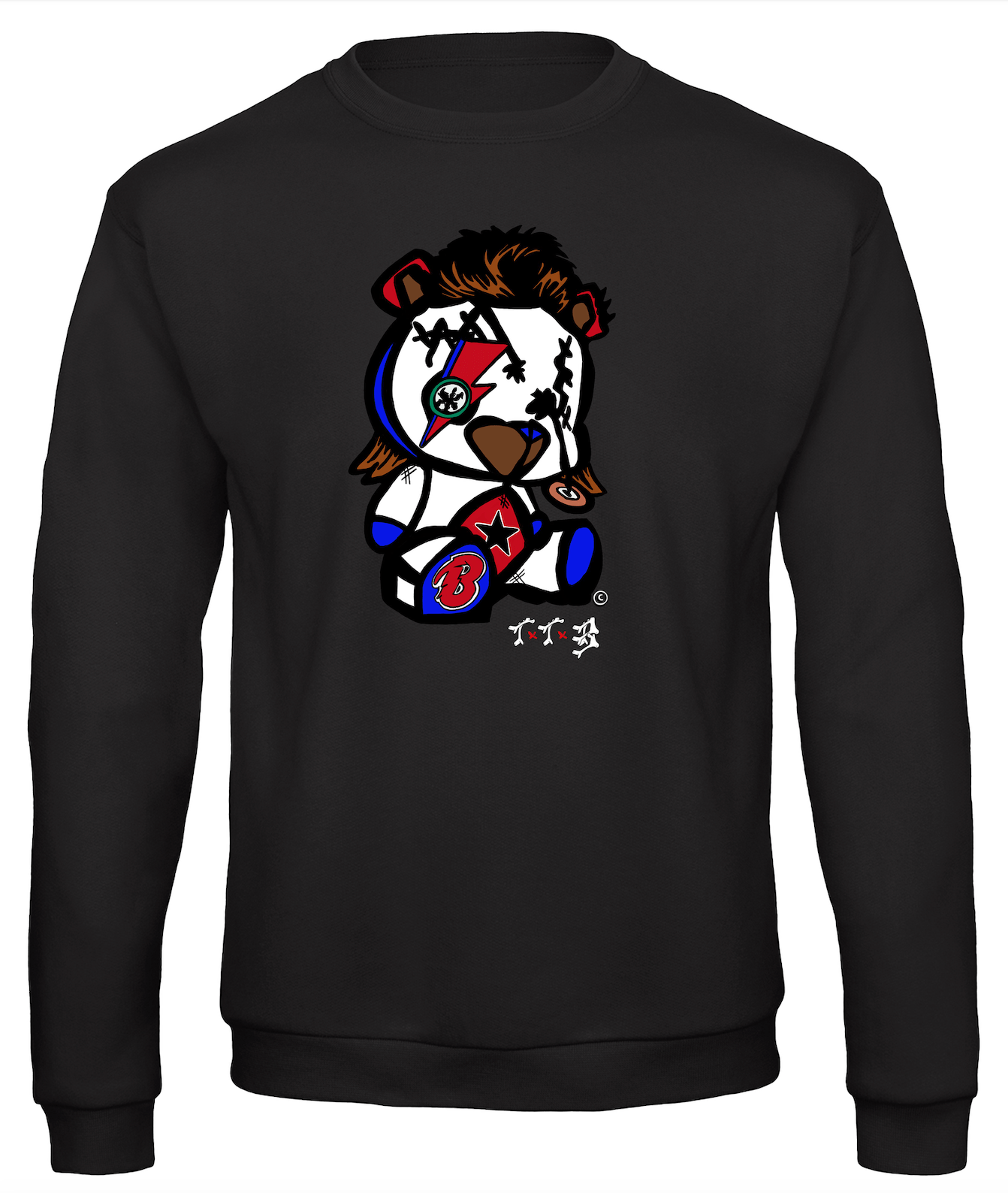 TTB - Bowie Bear - Basics Sweatshirt - Ink Stitch Press