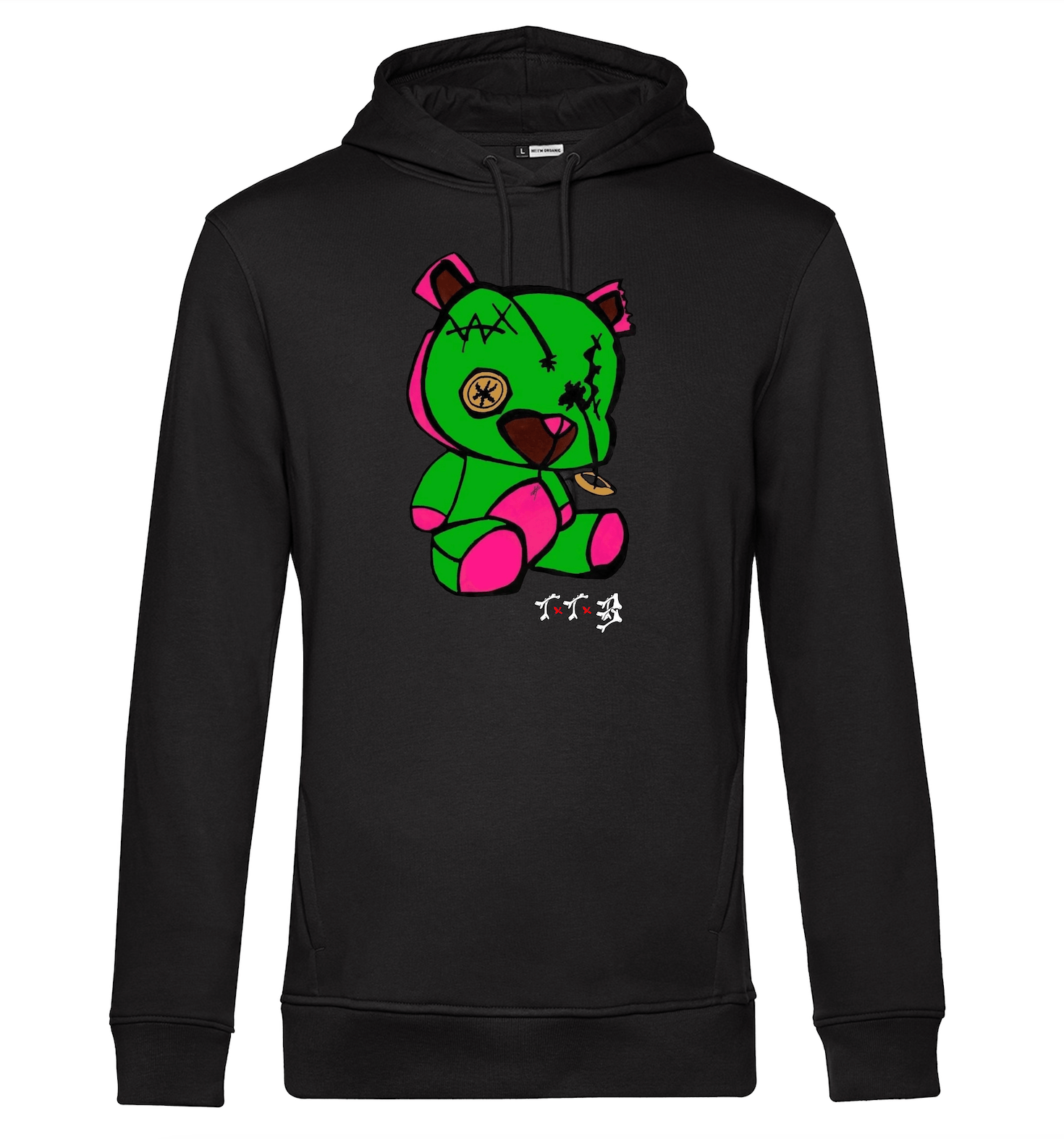 TTB - Green Bear - Basics Hoodie - Ink Stitch Press