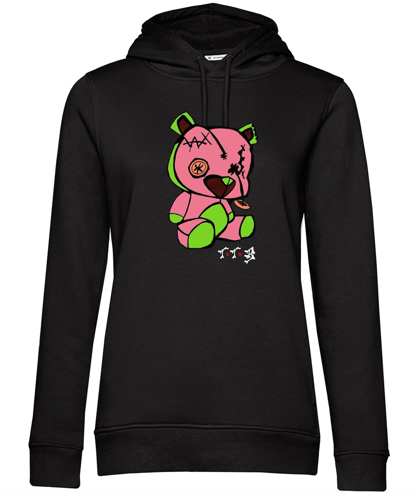 TTB - Pink Bear - Ladies Basics Hoodie - Ink Stitch Press