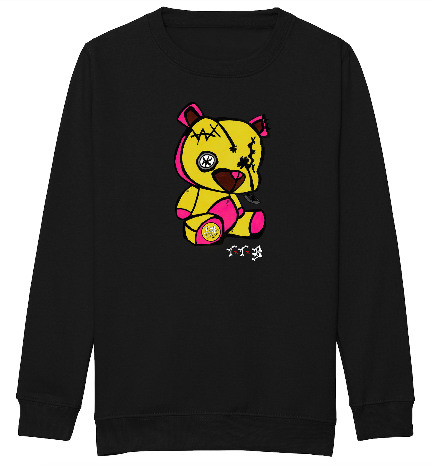 TTB - Yellow Bear - Kids Basics Sweatshirt - Ink Stitch Press