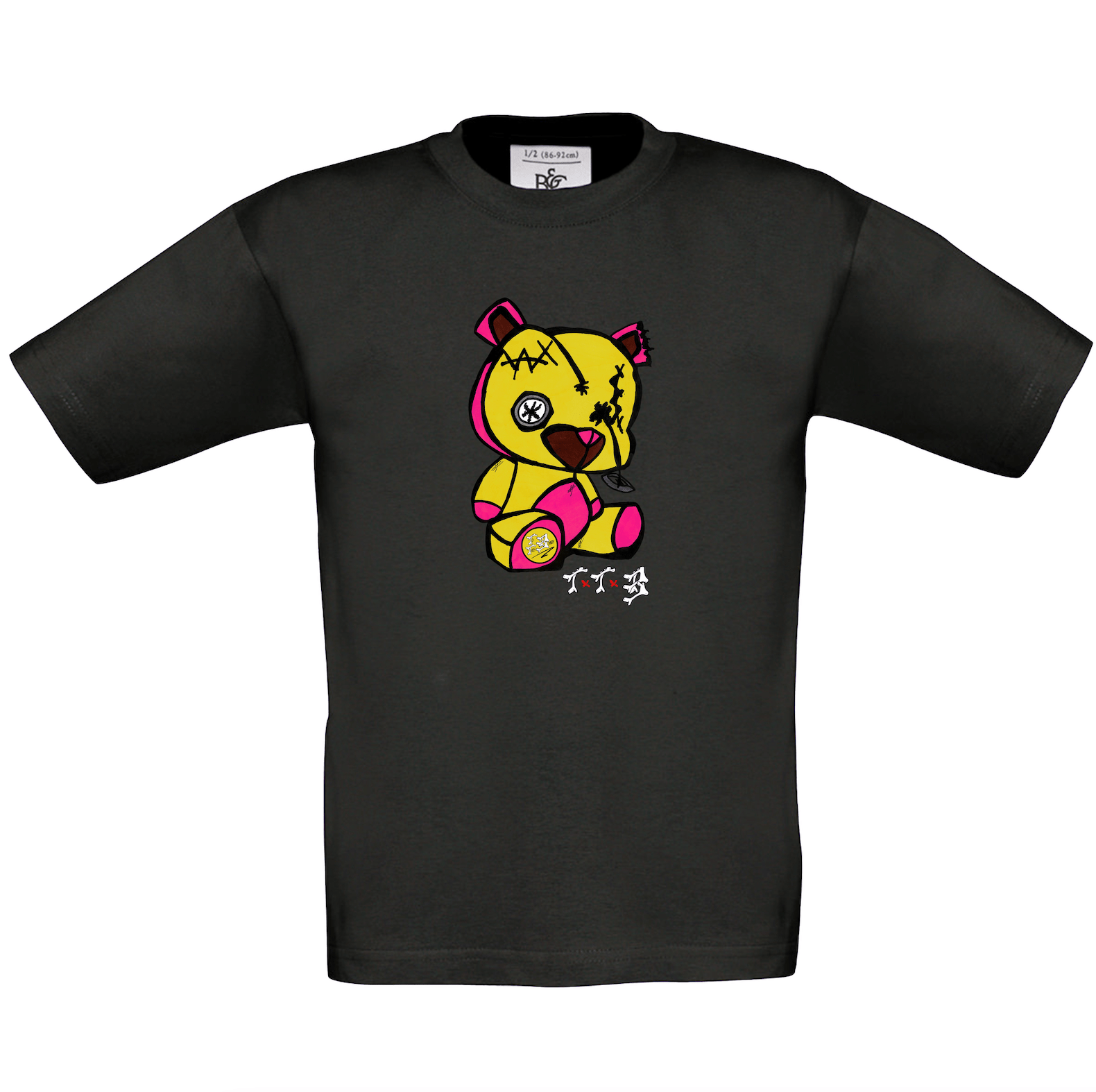 TTB - Yellow Bear - Kids Basics T-Shirt - Ink Stitch Press